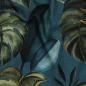 Preview: Canvasdruck Tropical Leaves blau