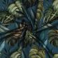 Preview: Canvasdruck Tropical Leaves blau