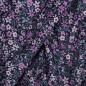 Preview: Baumwollpoplin blumen Navy/purple