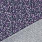 Preview: Baumwollpoplin blumen Navy/purple