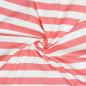 Preview: Poplin Stripe Coral/white