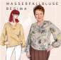 Preview: Papierschnittmuster Wasserfallbluse Besima