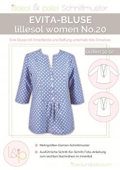 Papierschnittmuster Lillesol women No.20 Evita-Bluse