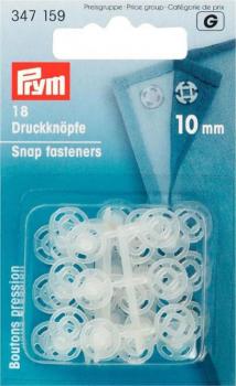 Annäh-Druckknöpfe KST 10mm transparent