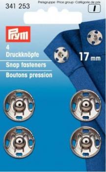 Prym Drücker 17mm silberfarbig