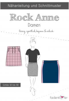 Papierschnittmuster Rock Anne Damen