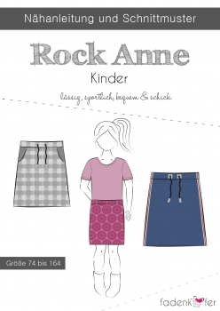 Papierschnittmuster Rock Anne Kinder