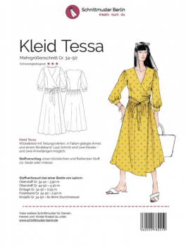 Papierschnittmuster Kleid Tessa Schnittmuster Berlin