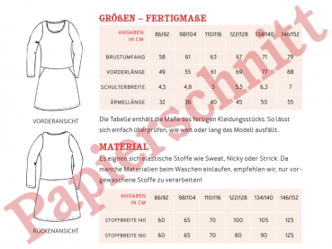 Papierschnittmuster Fannie Kinderkleid Studio Schnittreif