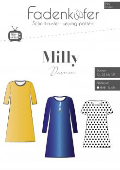 Papierschnittmuster Milly Tunika und Kleid Damen