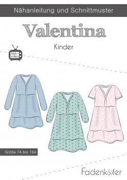 Papierschnittmuster Kleid Valentina Kinder
