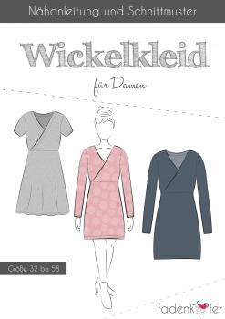 Papierschnittmuster Wickelkleid Damen