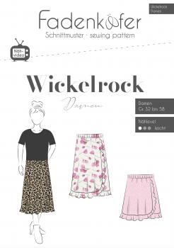 Papierschnittmuster Wickelrock Damen