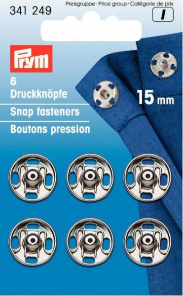 Prym Drücker 15mm silberfarbig