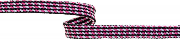 Hoodieband 9mm multicolor pink