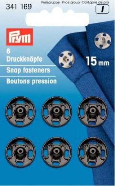 Prym Drücker 15mm schwarz