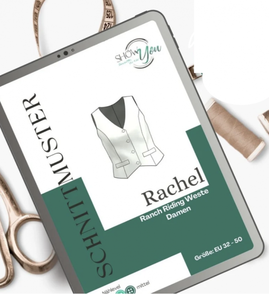 Papierschnittmuster Weste Rachel